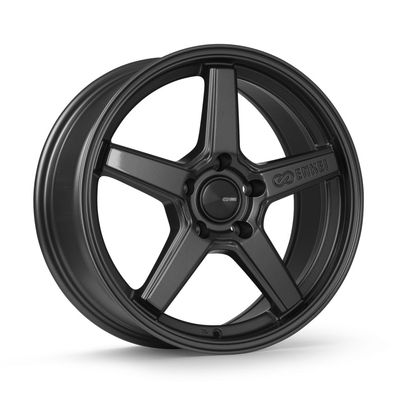 Enkei QUASAR 19x8.0 +35 5x114.3 Gloss Light Gunmetal Wheel