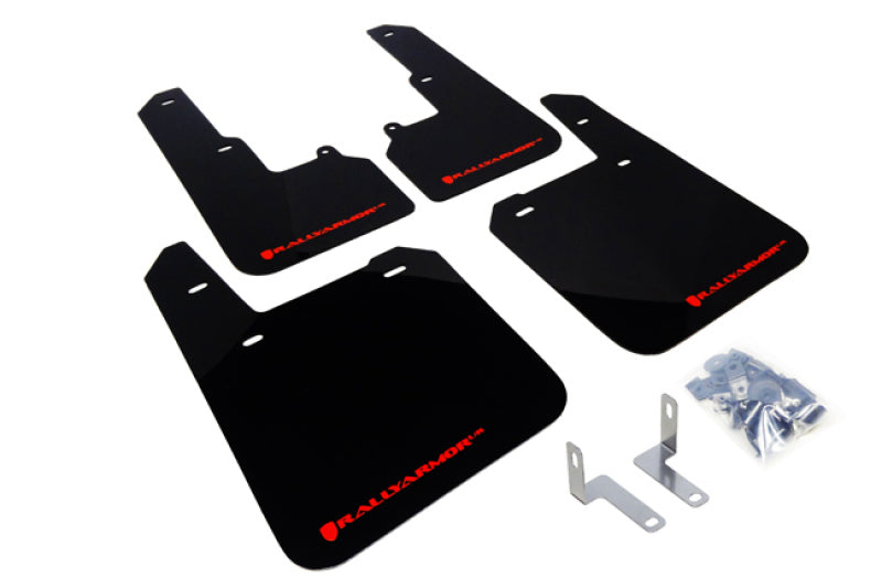 Rally Armor UR Black Mud Flap w/ Red Logo - 15-19 Subaru Outback