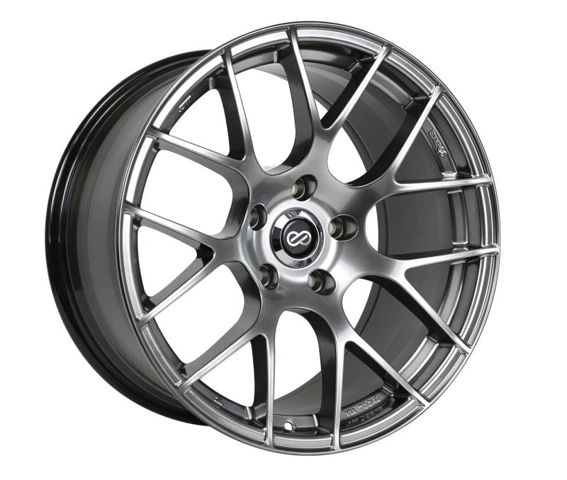 Enkei RAIJIN 18x8.0 +45 5x100 Hyper Silver Wheel