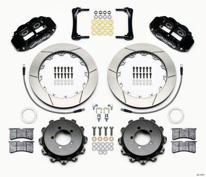 Wilwood 4R Slotted Rear Big Brake Kit- Black - 13-21 BRZ, 2022+ BRZ