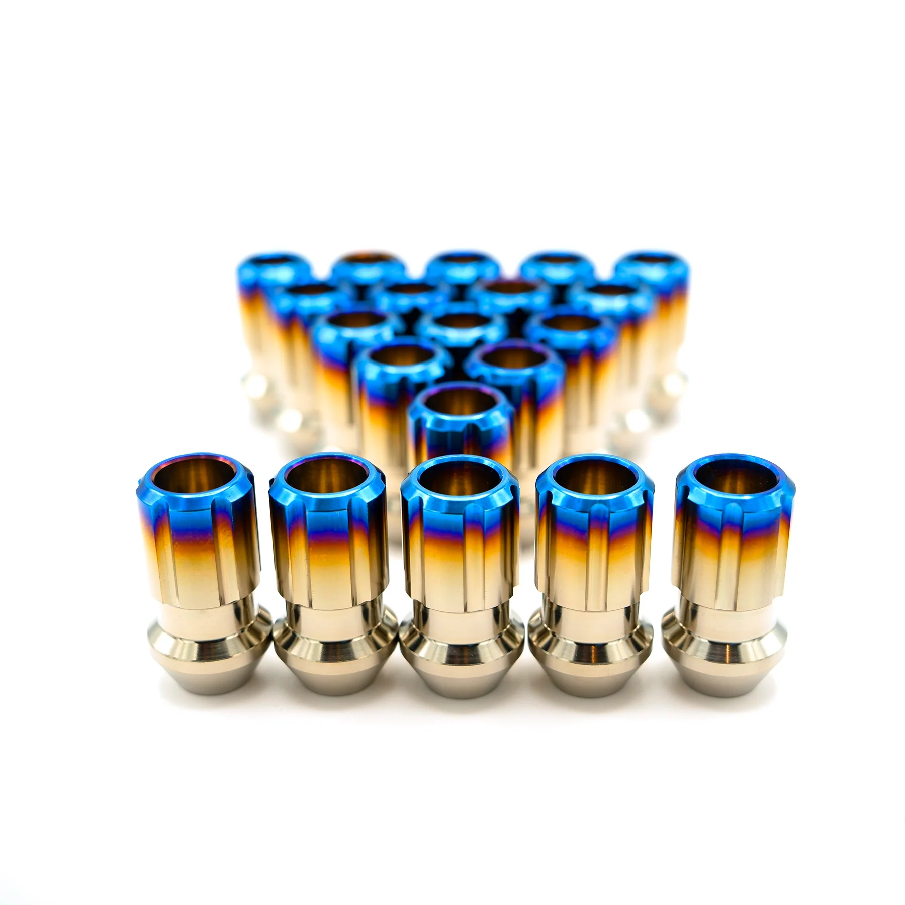 BILLETWORKZ TITANIUM LUG NUTS - TORCHED - 12X1.25MM