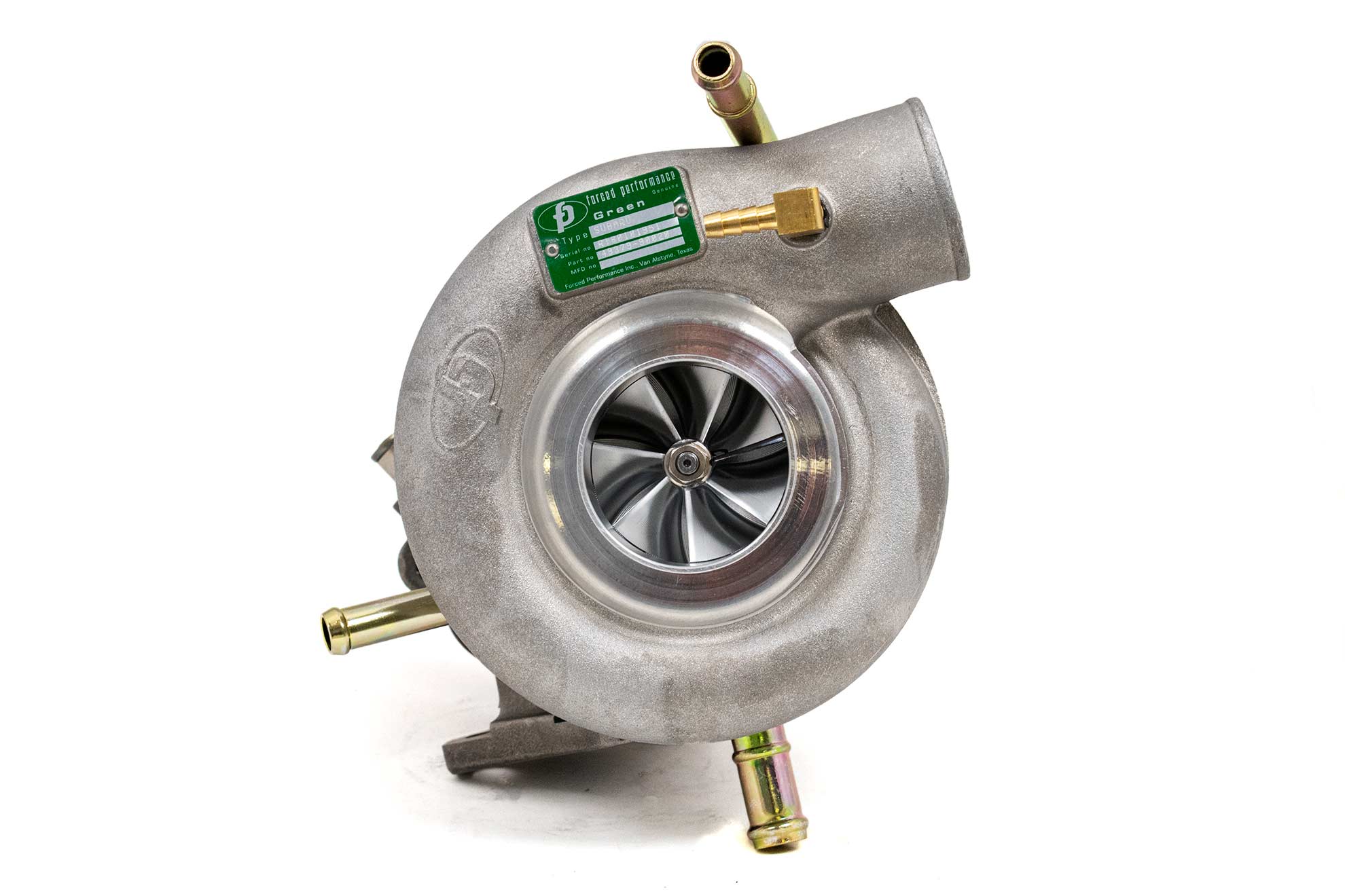 Forced Performance Green UHF Turbo - 60mm inlet - External WG w/Oil Line - 04-21 STI, 02-07 WRX
