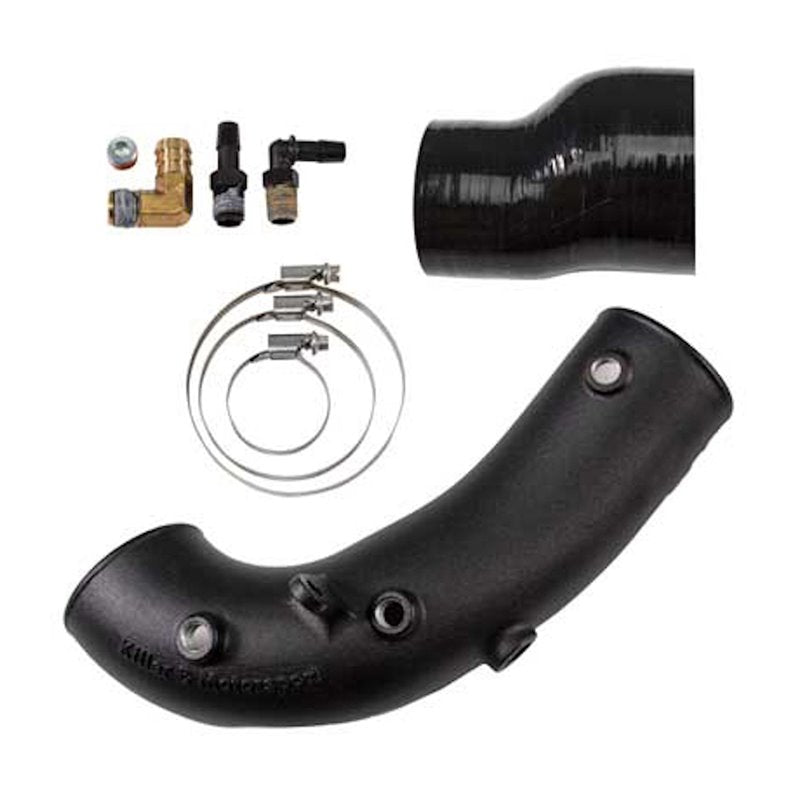 Killer B Motorsport Cast Aluminum Turbo Inlet - 3in Turbo inlet Speed Density - 04-21 STI, 02-07 WRX, 04-08 FXT