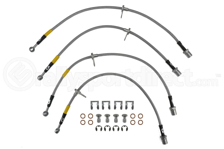GoodRidge G-Stop Stainless Steel Brake Lines Kit - 08-14 STI