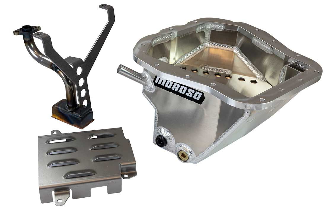 Moroso Aluminum Oil Pan w/ Windage Tray and Pick Up Tube - 2002-2014 WRX, 2004-2021 STI, 2004-2013 Forester XT, 2004-2009 Outback XT, 2004-2009 Legacy GT