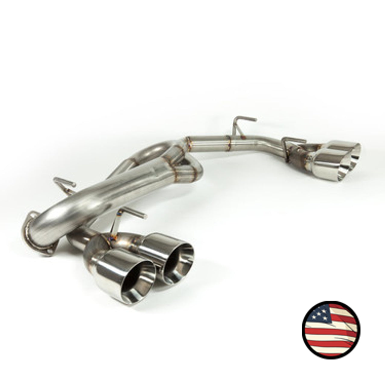 Nameless Axleback Exhaust - Muffler Delete - 4" Double Wall Tips - 2011-2014 WRX / 2008-2014 STi Hatchback