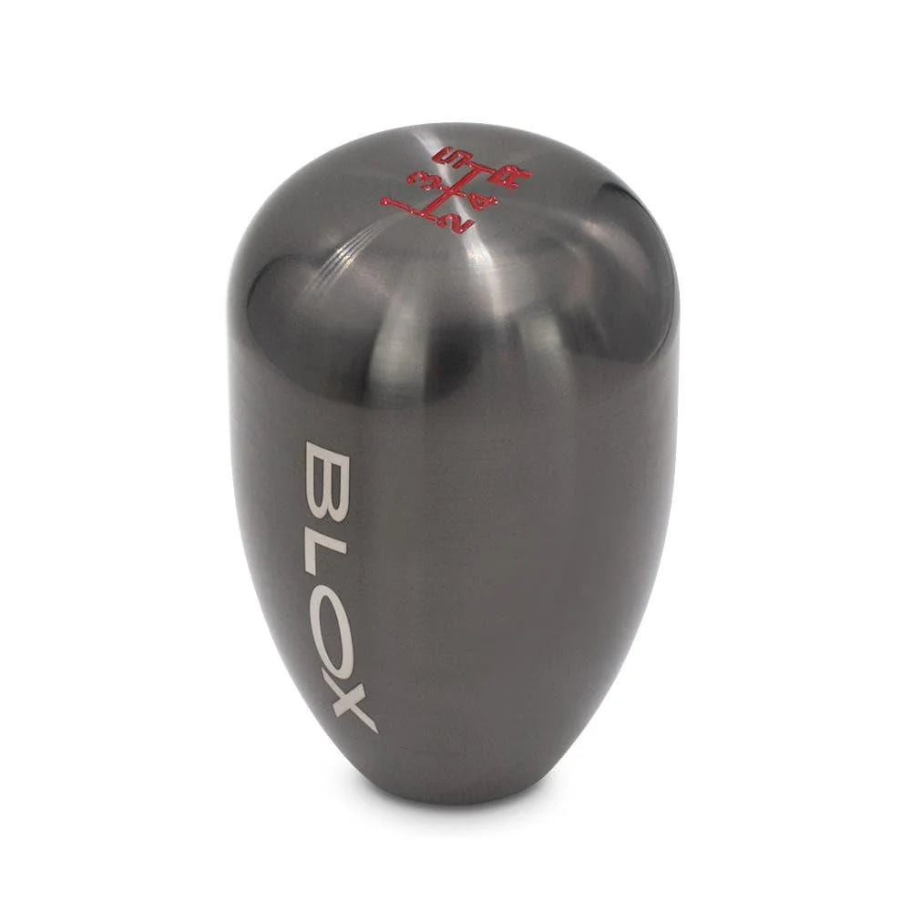 BLOX Racing 5-Speed Billet Shift Knob - Gun Metal 12x1.25mm