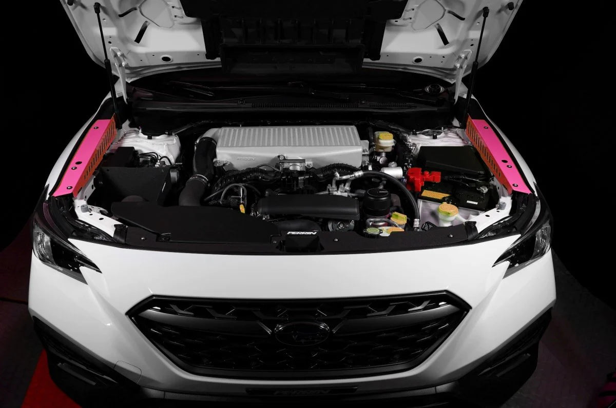 Perrin Fender Shroud Kit Hyper Pink - 2022+ WRX