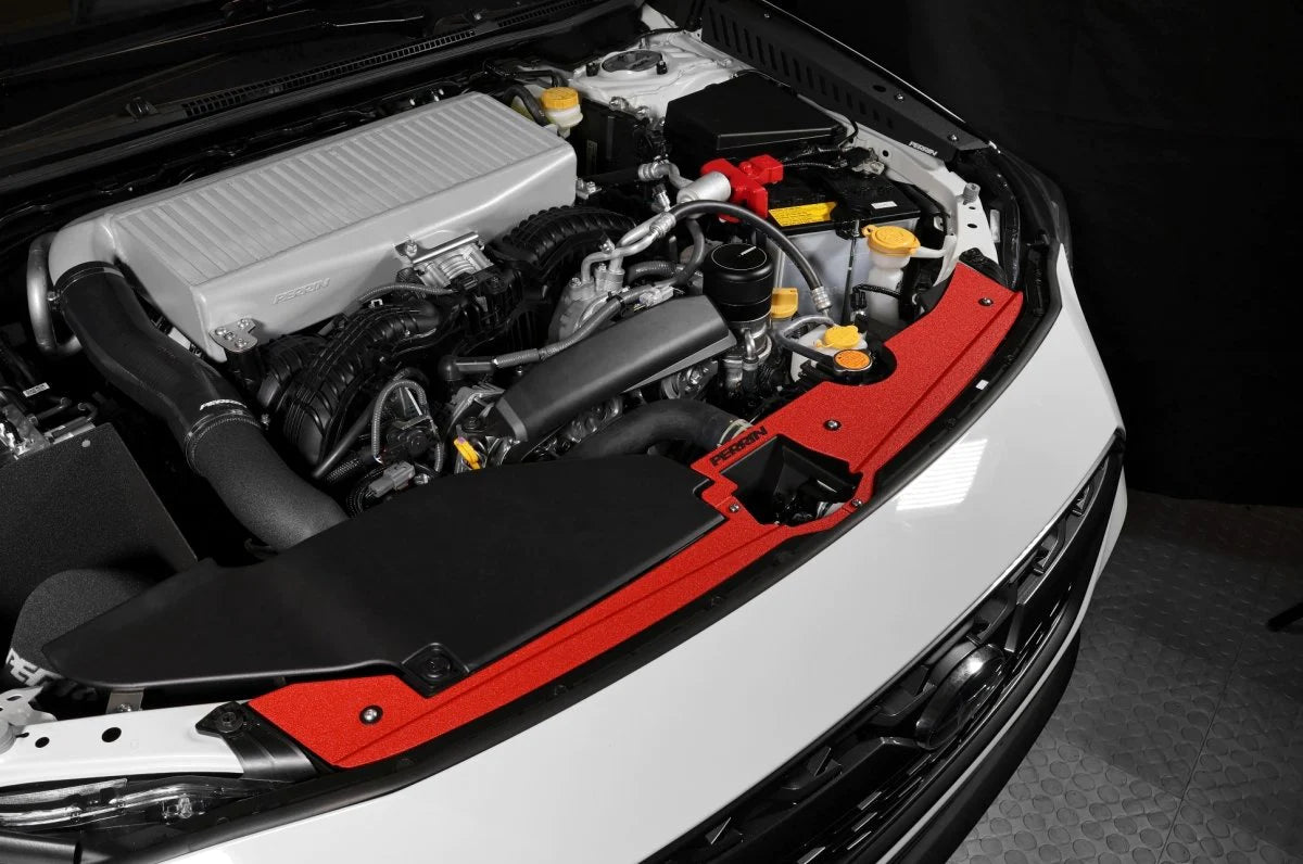 Perrin Radiator Shroud Kit Red - 2022+ WRX