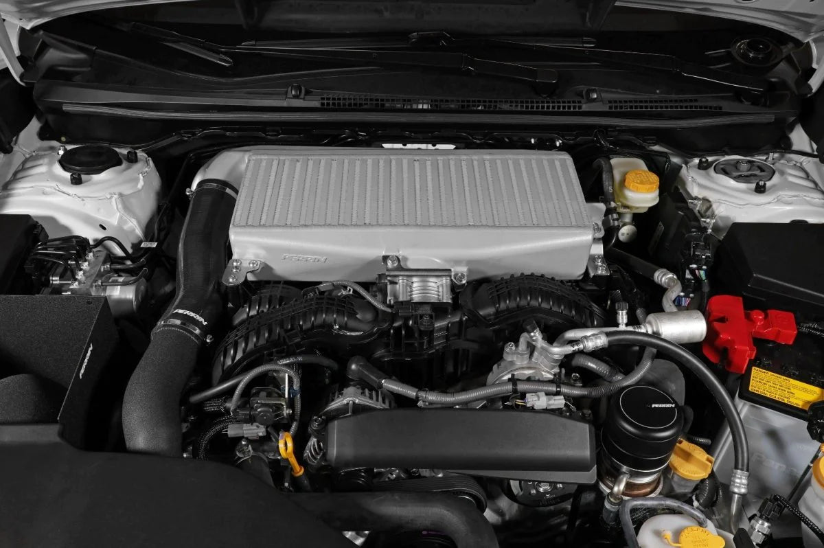 Perrin Top Mount Intercooler - Black - 2022+ WRX, 20-23 Outback XT, 19-23 Ascent, 20-23 Legacy XT