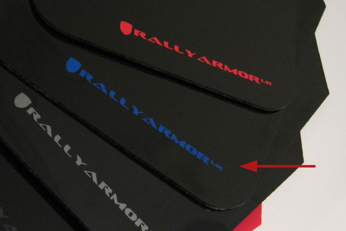 RALLY ARMOR UR MUDFLAPS - BLACK/BLUE LOGO - 02-07 IMPREZA, 02-07 WRX, 04-07 STI