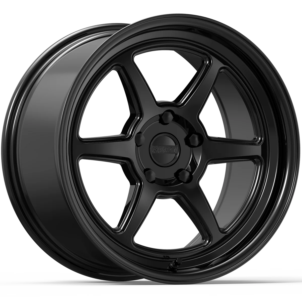 Kansei K14B Roku 18x10.5in / 5x100 BP / 12mm Offset / 66.56mm Bore - Gloss Black Wheel