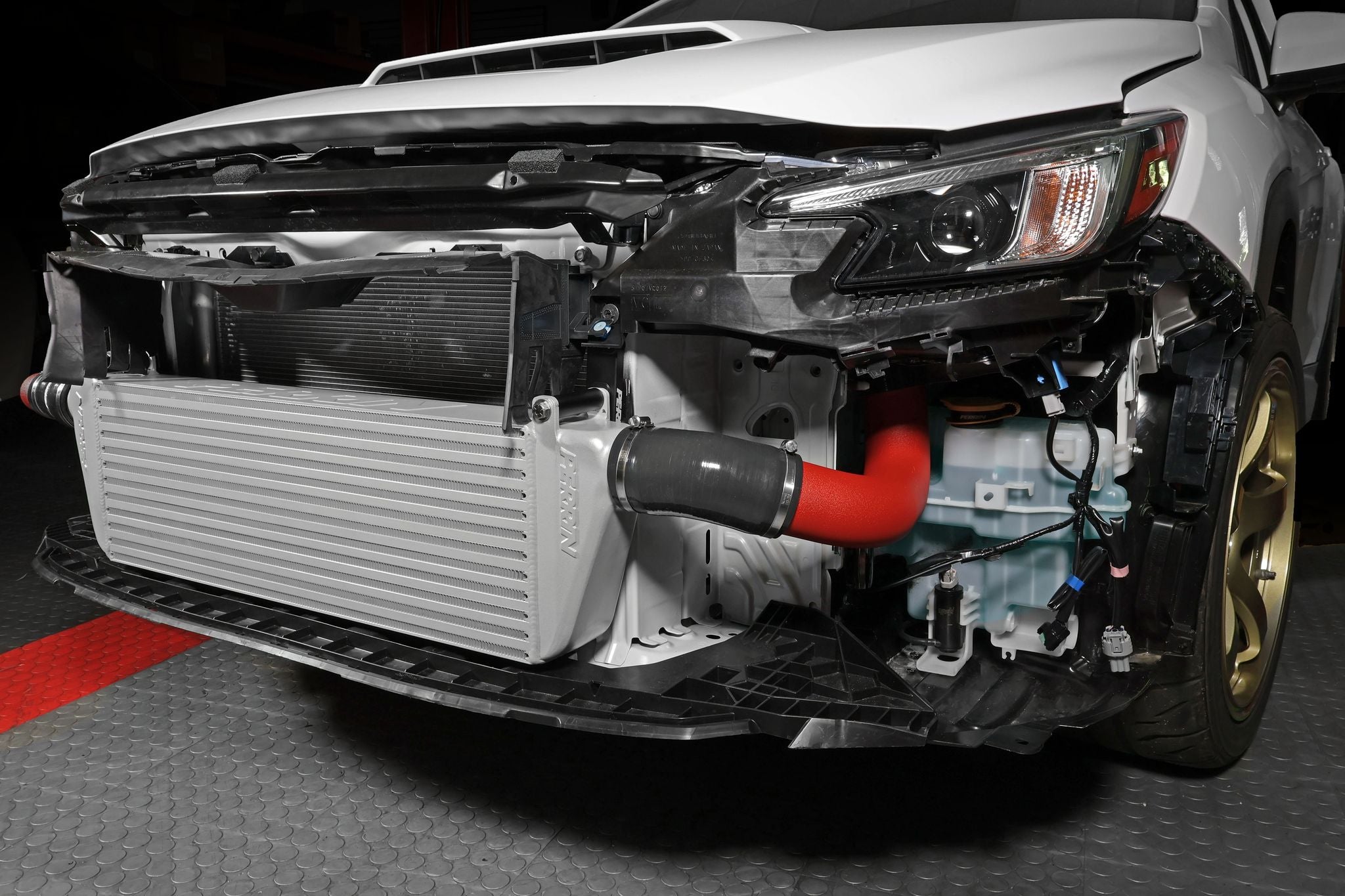 PERRIN FRONT MOUNT INTERCOOLER KIT - Red Tubes & Silver Core - 2022+ WRX