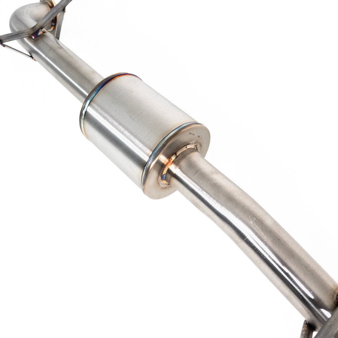 NAMELESS PERFORMANCE Axleback Exhaust - 5" Muffler - 3" Dual Neochrome Tips - 2024+ Impreza