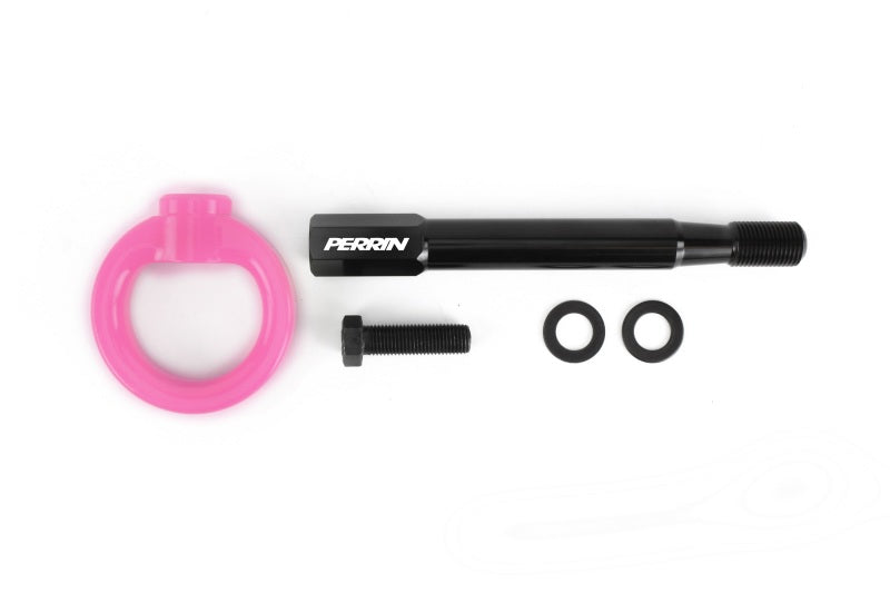 PERRIN REAR TOW HOOK KIT - HYPER PINK - 2008-2014 WRX SEDAN, 2011-2014 STI SEDAN, 2020-2024 OUTBACK
