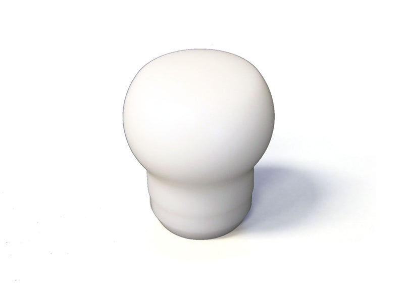 Torque Solution Fat Head Delrin Shift Knob - White - 2015-2021 WRX, 2004-2016 STI, 2013-2021 BRZ