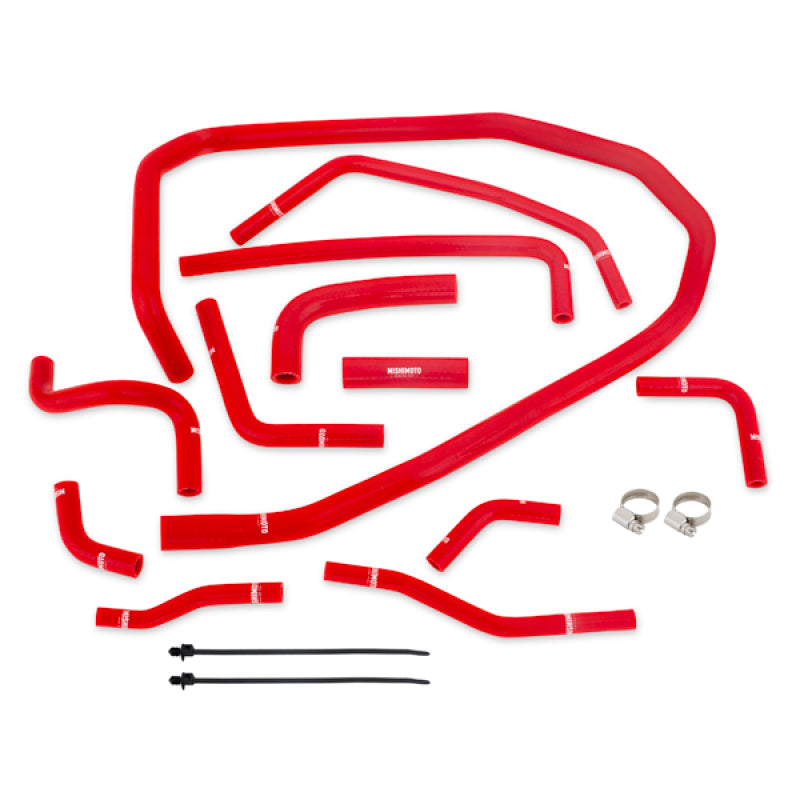 Mishimoto Red Silicone Radiator Coolant Ancillary Hoses Kit - 2015+ WRX