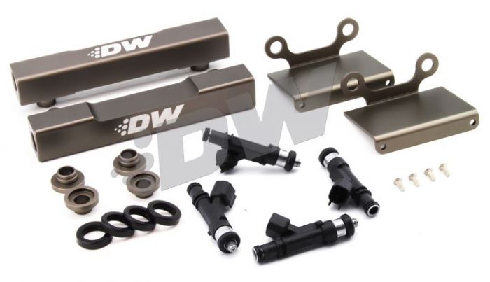 DEATSCHWERKS FUEL INJECTORS WITH TOP FEED FUEL RAIL CONVERSION KIT - 1200CC - 04-06 STI, 05-06 LGT