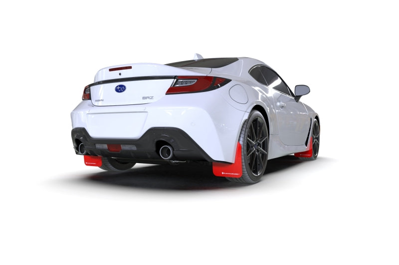 Rally Armor Red UR Mud Flap w/ White Logo - 2022+ Subaru BRZ / 2022+ Toyota GR86