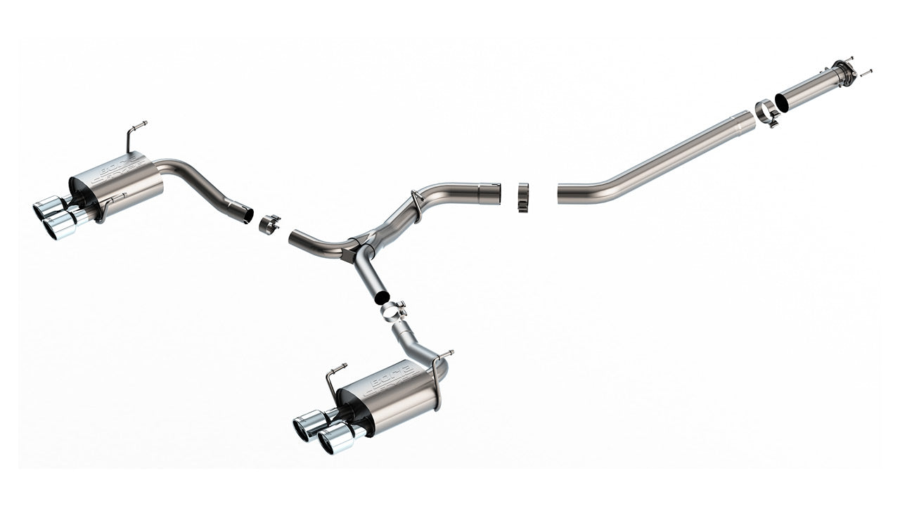 Borla S-Type Catback Exhaust Polished Tips - 2022+ WRX