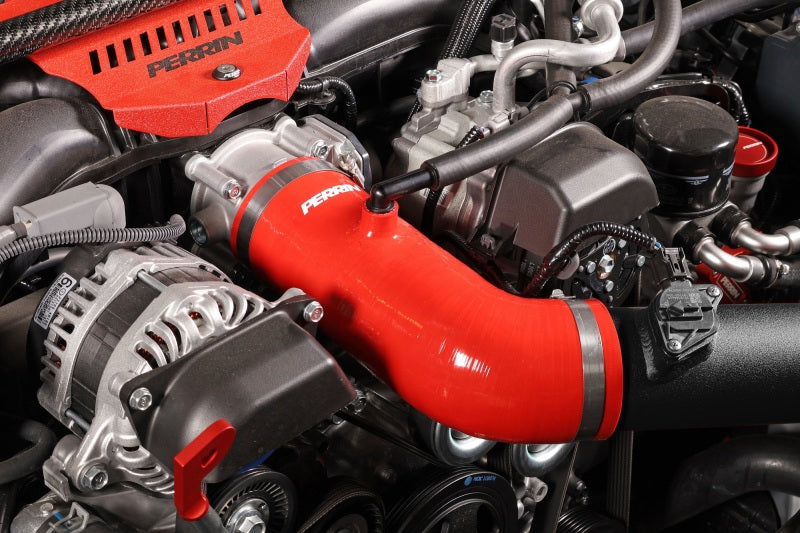 Perrin Silicone Inlet Hose - Red - 22+ Subaru BRZ/Toyota GR86