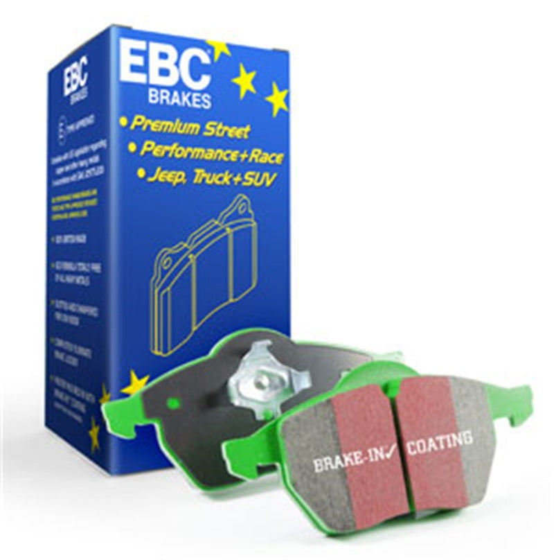 EBC Greenstuff Rear Brake Pads - 2022+ WRX MT w/ Manual E-brake, 13-21 BRZ, 2022+BRZ