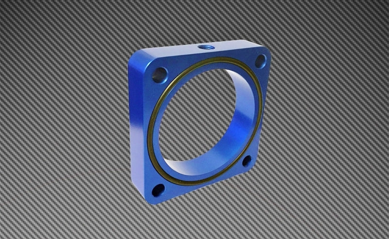 Torque Solution Throttle Body Spacer - Blue - 2013-2020 BRZ