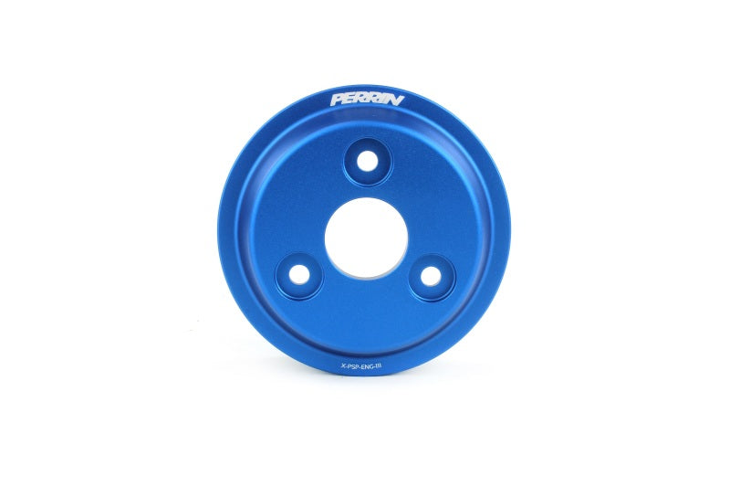 Perrin Lightweight Water Pump Pulley - Blue - 15-21 WRX