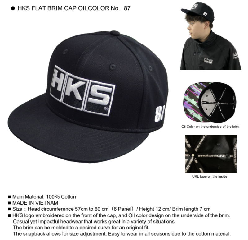 HKS Flat Brim #87 Oil Splash Hat