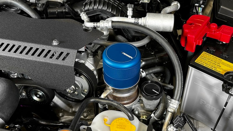 Perrin Oil Filter Cover - BLUE - 2015-2021 WRX, 2022+ WRX 2013-2021 BRZ, 2022+ BRZ