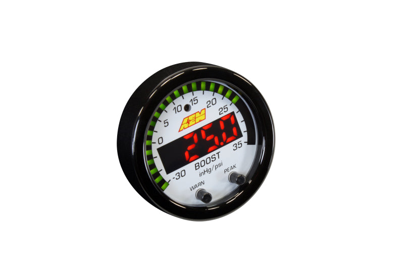 AEM Electronics X-Series Boost Gauge 52mm - Universal -30-35PSI