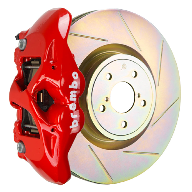 Brembo Front GT Big Brake kit 4 Piston Cast 326 x30 1pc Rotor Slotted Type1 - Red - 13-21 BRZ, 2022+ BRZ, 2022+ GR86