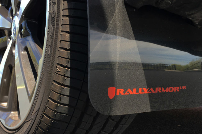 Rally Armor Subaru Impreza UR Red Mud Flap w/ White Logo - 2017-2023 4D/5D