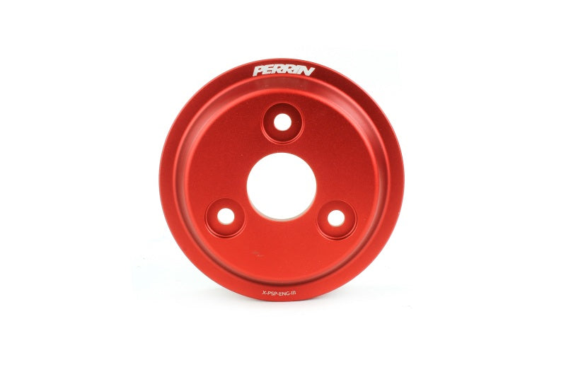 Perrin Lightweight Water Pump Pulley - Red - 15-21 WRX