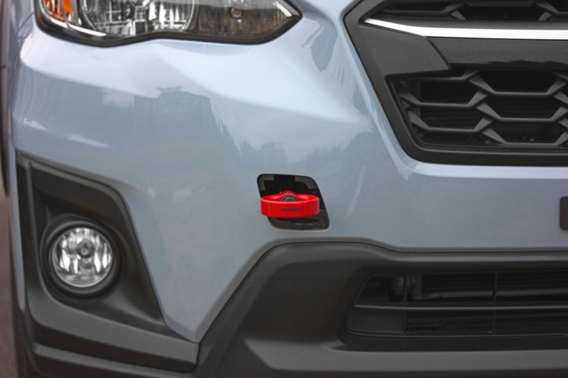 Perrin Front Tow Hook Kit - Front - RED - 13-21 Forester, 18-21 Crosstrek, 17-23 Impreza, 2022+ WRX, 2022+ BRZ