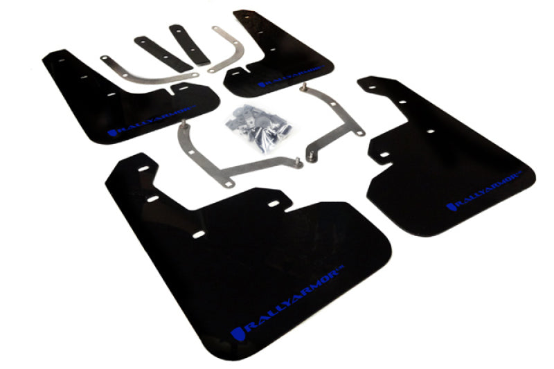 Rally Armor Subaru Impreza UR Black Mud Flap w/ Blue Logo - 2017-2023 4D/5D
