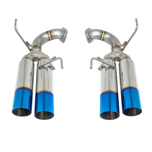 REMARK AXLE BACK EXHAUST - BURNT SINGLE WALL TIPS - BOSO EDITION - 2015-2021 WRX, 2015-2021 STI