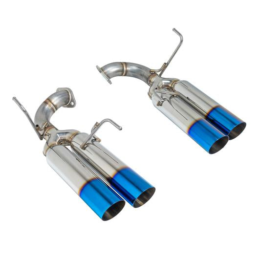 REMARK AXLE BACK EXHAUST - BURNT SINGLE WALL TIPS - BOSO EDITION - 2015-2021 WRX, 2015-2021 STI