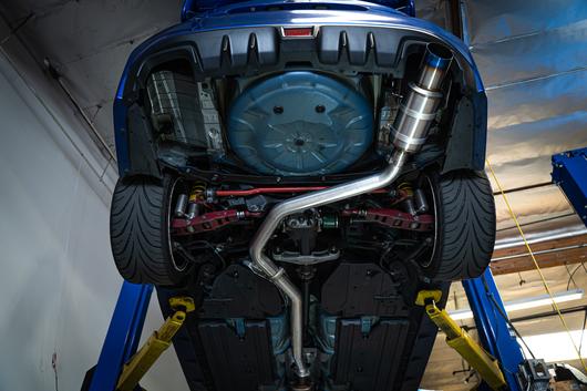 REMARK R1-SPEC CATBACK SINGLE EXIT EXHAUST SYSTEM - TITANIUM MUFFLER - 2015-2021 WRX, 2015-2021 STI