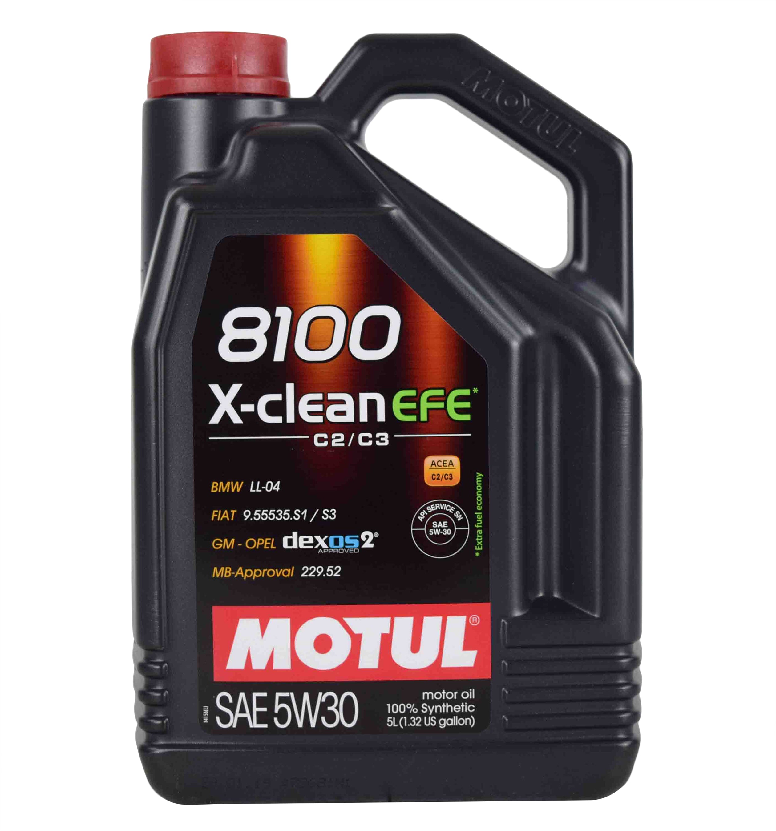 Motul 5L Synthetic Engine Oil 8100 5W30 X-CLEAN EFE