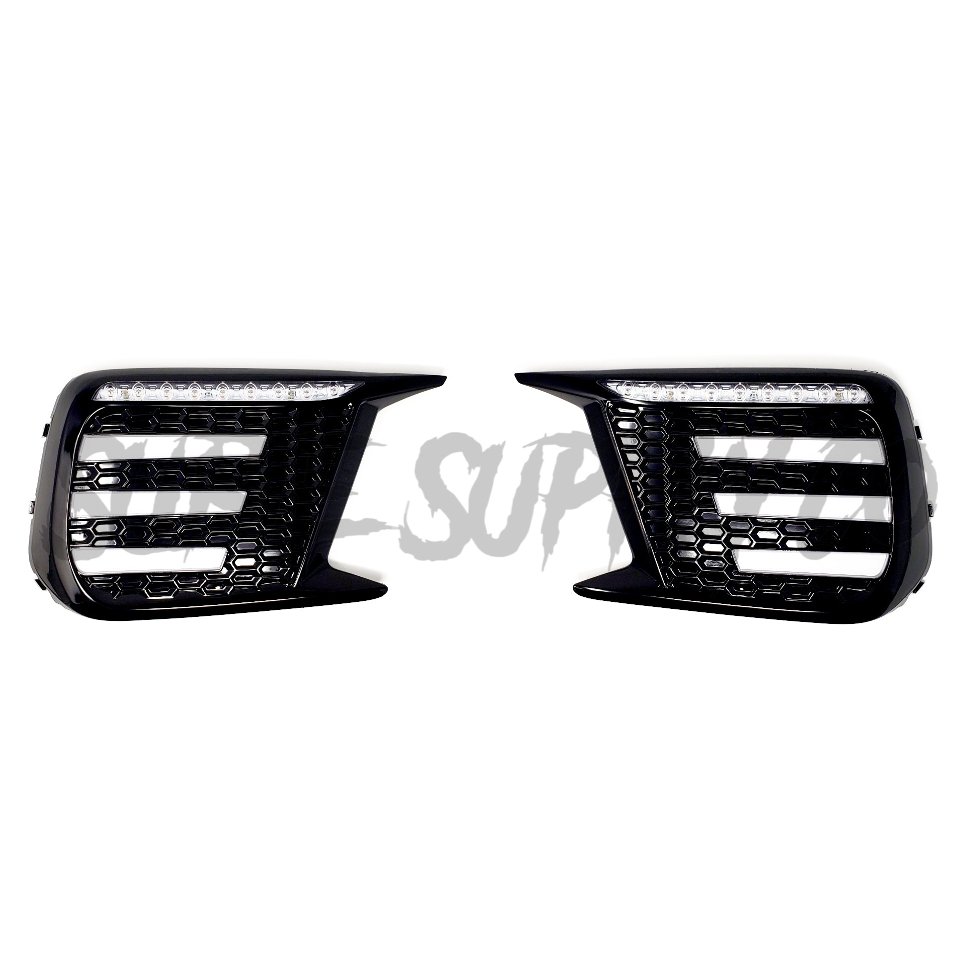 OLM Smoked Tri Bar Fog Light Bezel Subaru WRX / STI 2018 - 2021