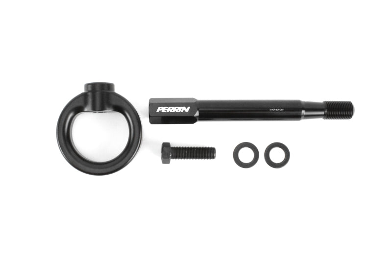 Perrin Front Tow Hook Kit - Front - Black - 13-21 Forester, 18-21 Crosstrek, 17-23 Impreza, 2022+ WRX, 2022+ BRZ