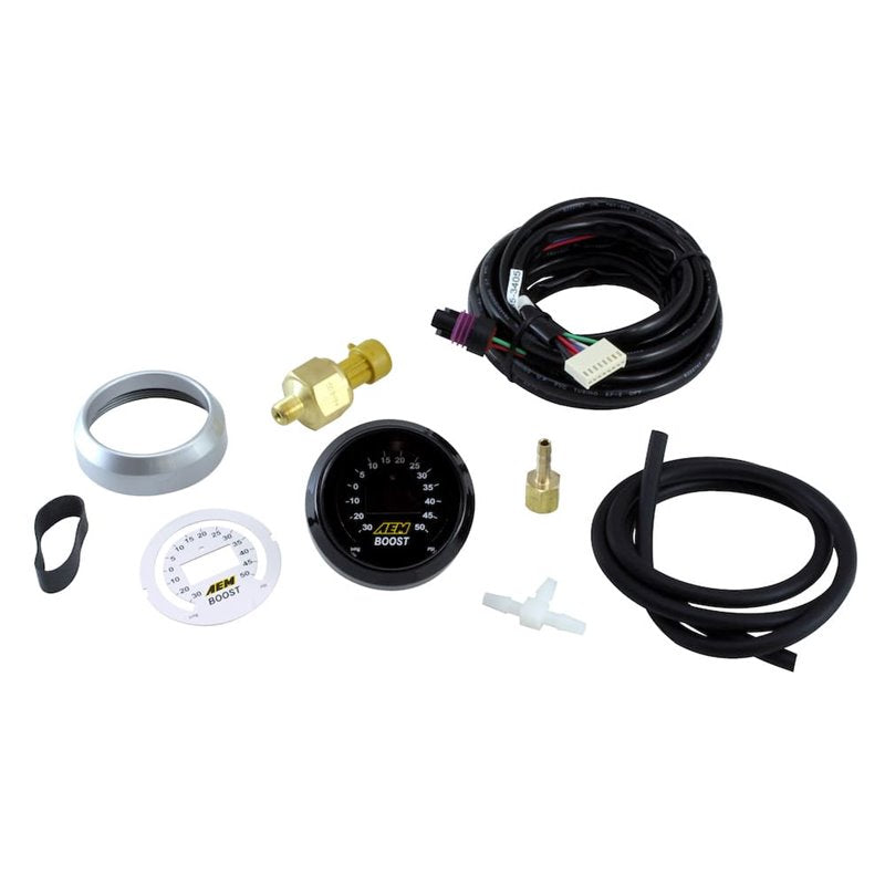 AEM Digital 52mm Boost Gauge -30 - 50psi - UNIVERSAL