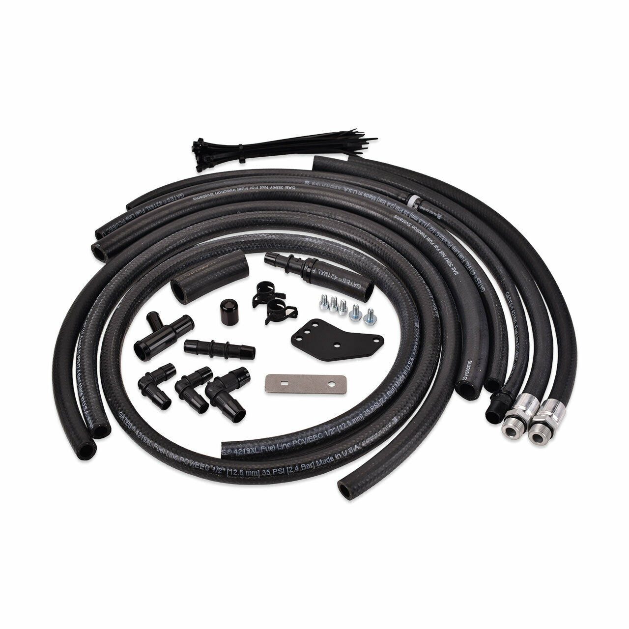 IAG V2 Street Series AOS Replacement Hose Line & Hardware Install Kit - 08-14 WRX, 08-21 STI, 05-09 LGT