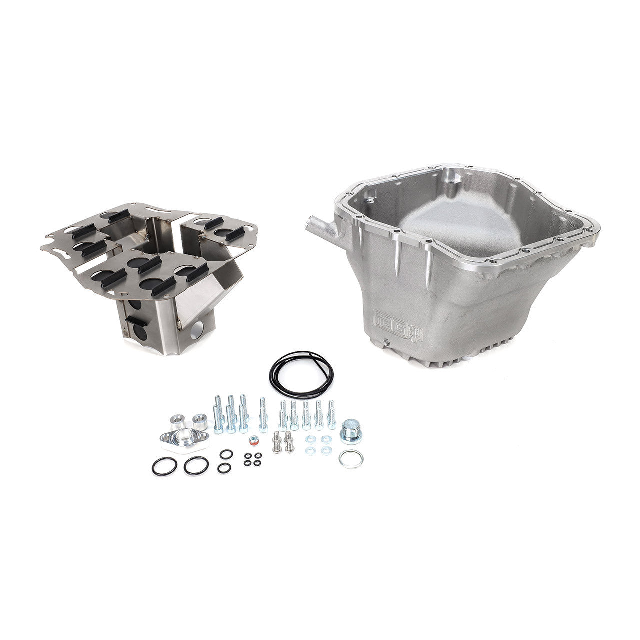 IAG Performance EJ Competition Series Oil Pan - 02-14 WRX, 04-21 STI, 05-09 LGT, 04-13 FXT (Silver)