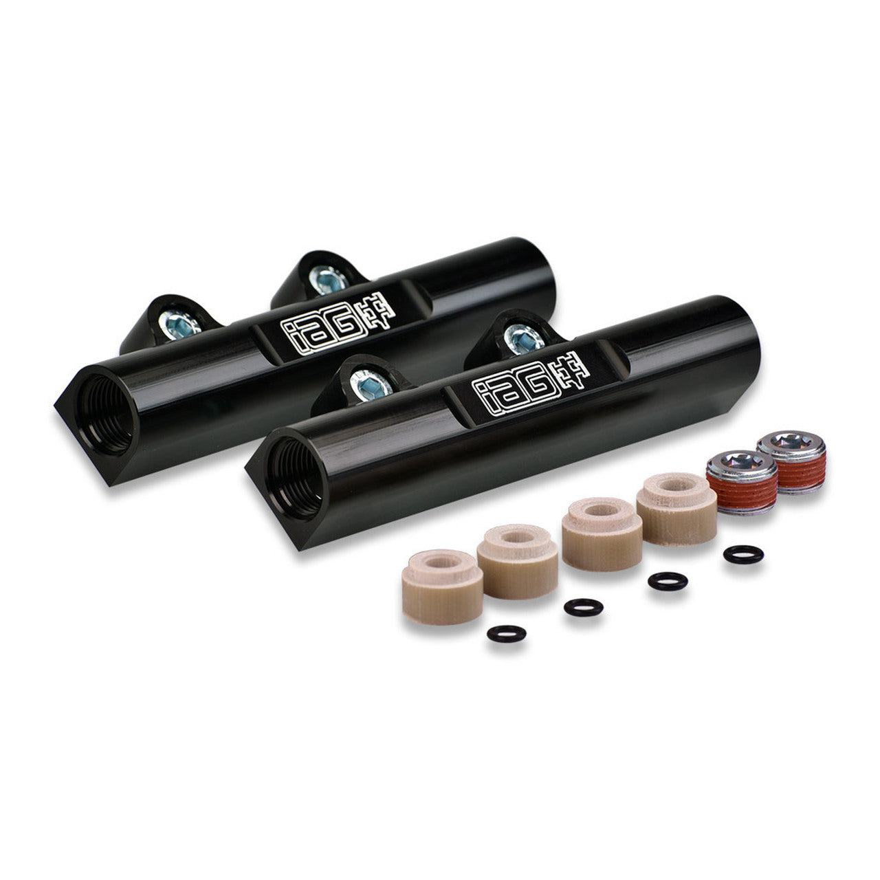 IAG V3 Top Feed Fuel Rails - 2002-14 Subaru WRX, 07-21 STI, 08-12 LGT, 06-13 FXT (Black/Red/Gold finishes)
