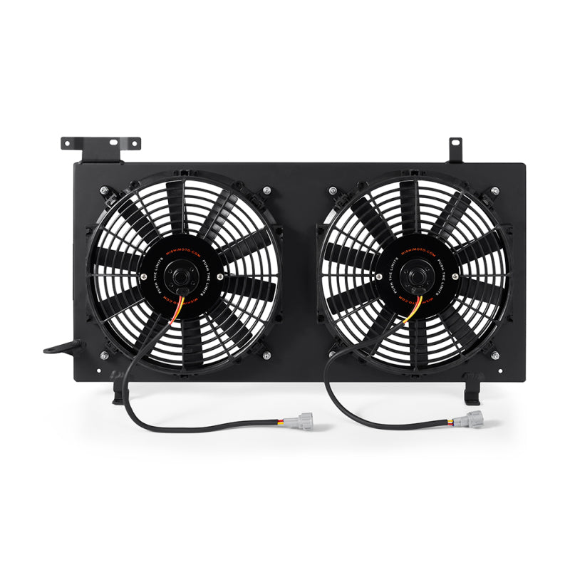 MISHIMOTO PLUG AND PLAY ALUMINUM FAN SHROUD KIT - BLACK - 08-14 WRX, 08-15 STI