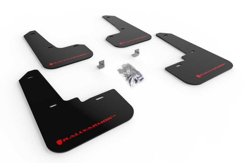 Rally Armor Black UR Mud Flap w/ Red Logo - 2020-2025 Legacy