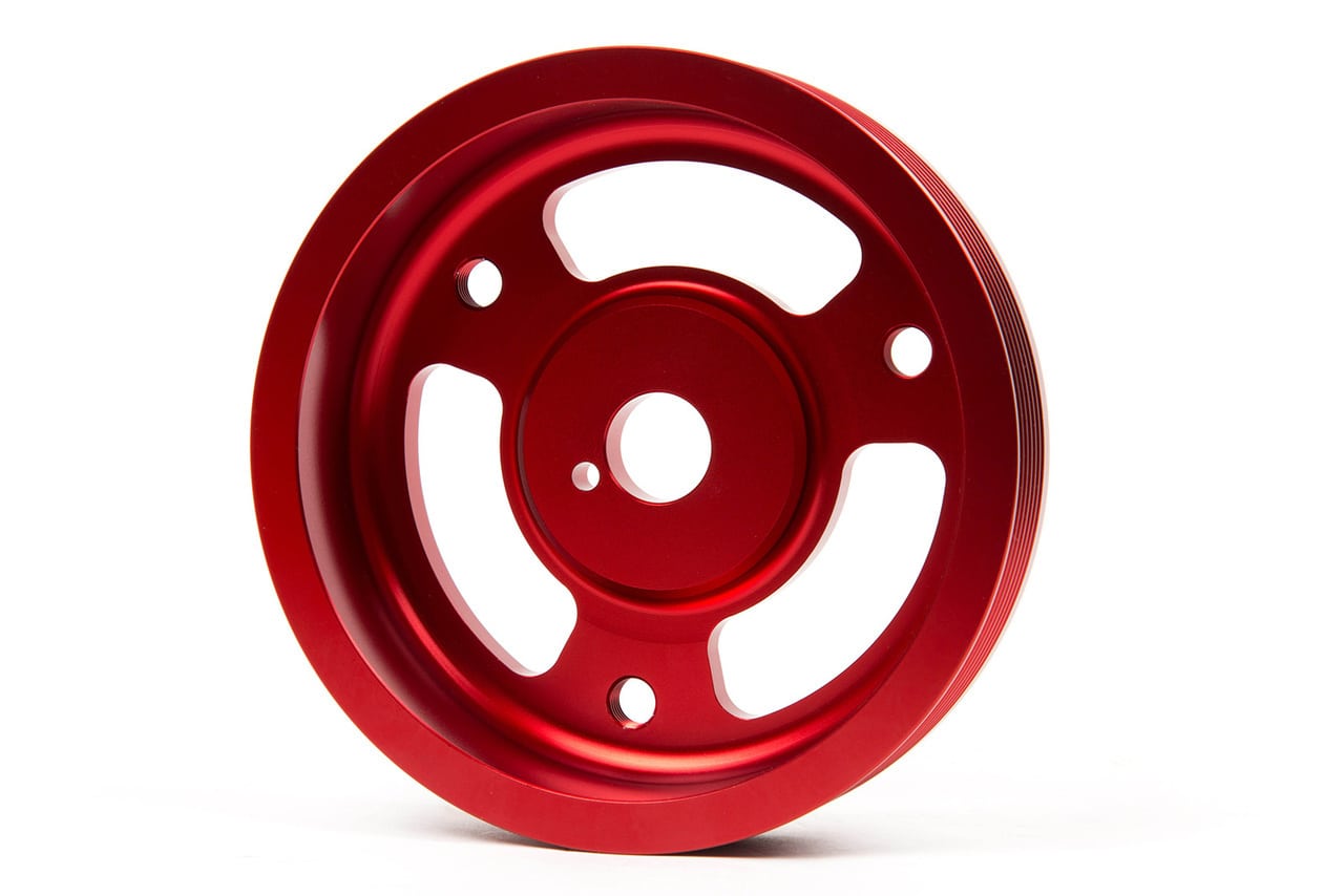 GRIMMSPEED LIGHTWEIGHT CRANK PULLEY - 15-21 WRX, 13-21 BRZ