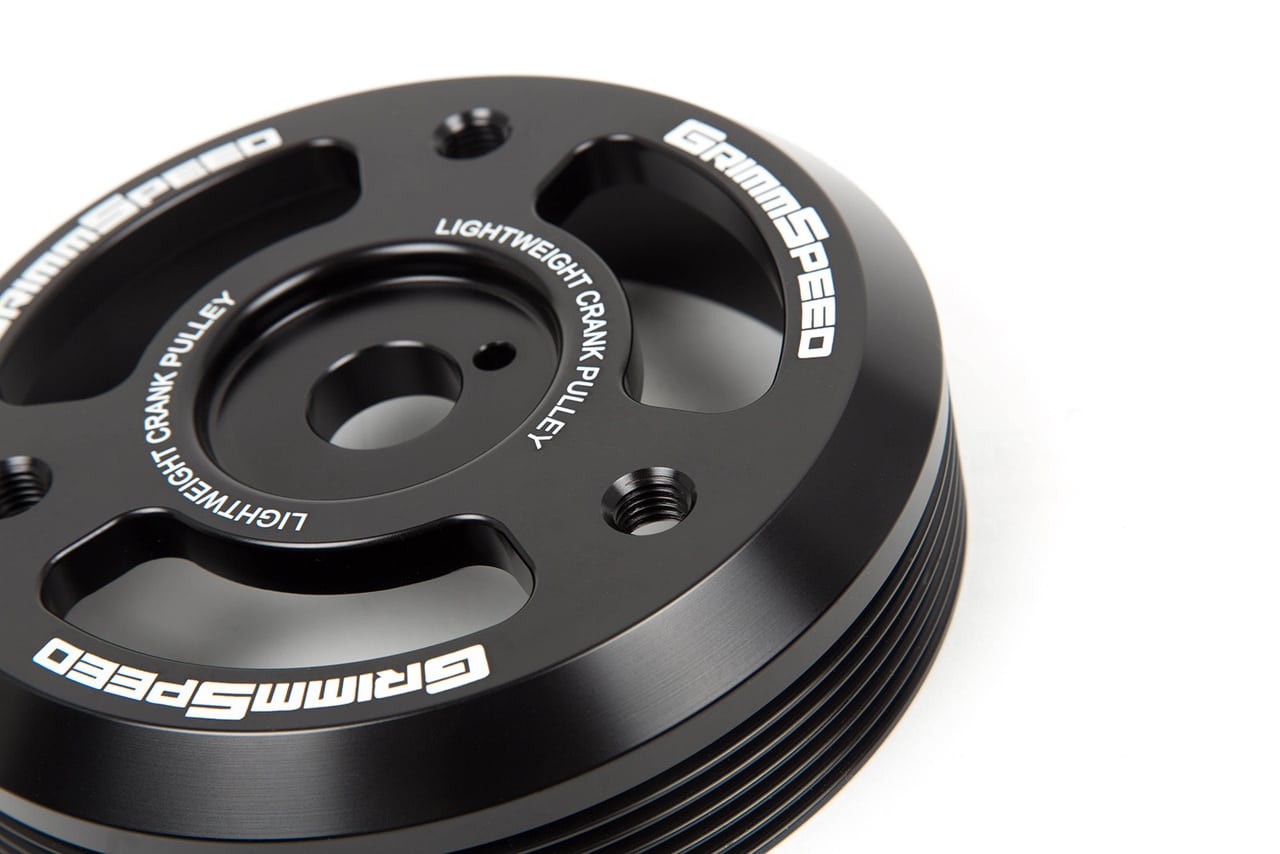 GRIMMSPEED LIGHTWEIGHT CRANK PULLEY - 15-21 WRX, 13-21 BRZ